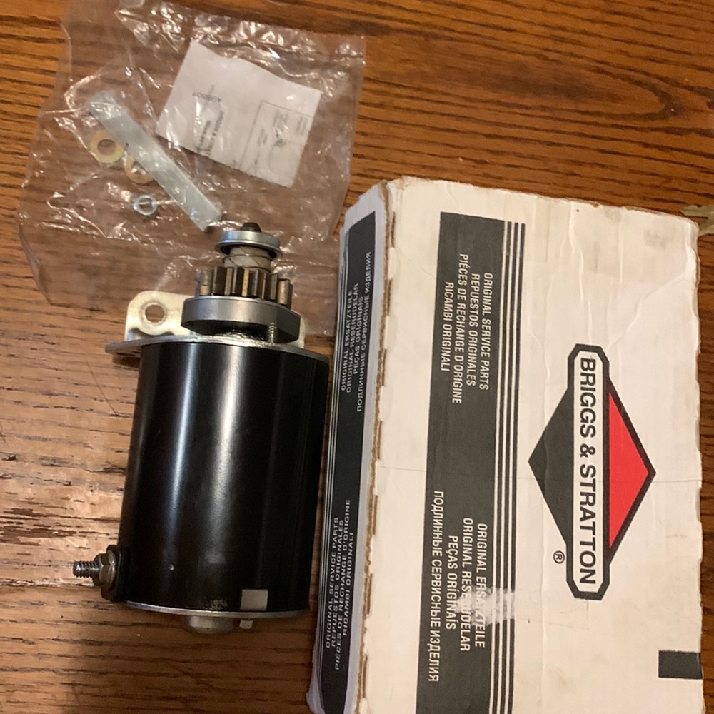 Briggs & Stratton riding lawnmower starter